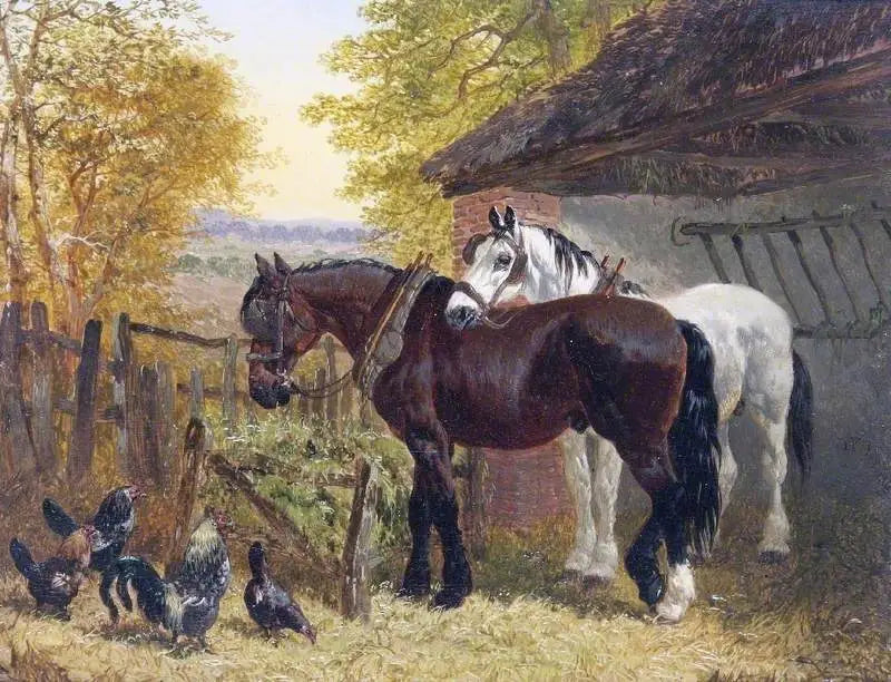 Podwórko na farmie - John Frederick Herring, Sr.