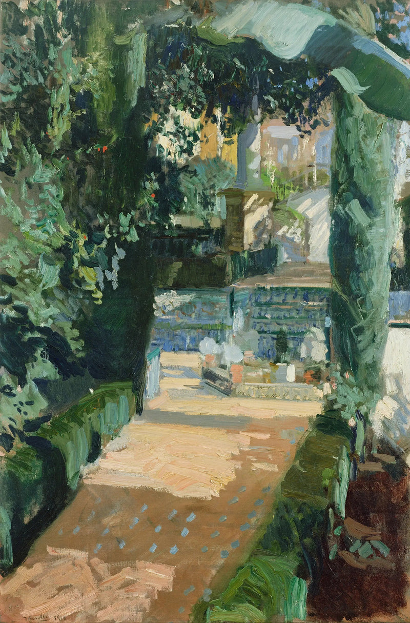 Dziedziniec Tańców, Alcázar, Sewilla - Joaquín Sorolla