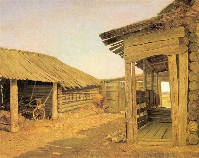 Podwórze wioski - Ivan Chichkine