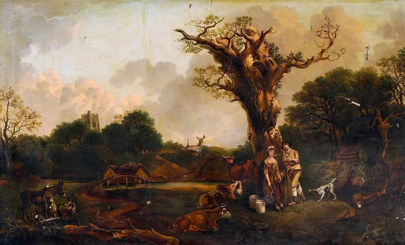 Rustykalny dziedziniec - Thomas Gainsborough