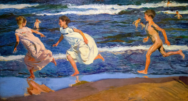 Biegać wzdłuż plaży, Walencja - Joaquín Sorolla