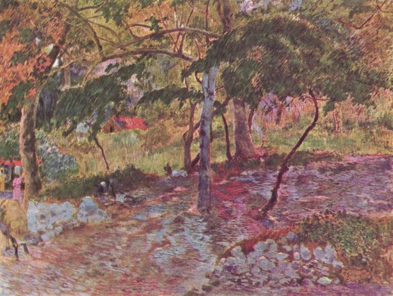 Strumień pod drzewami, Martynika - Paul Gauguin