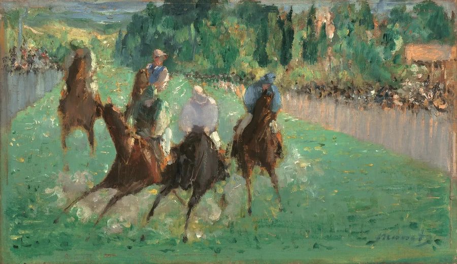 Wyścigi w Longchamp - Édouard Manet