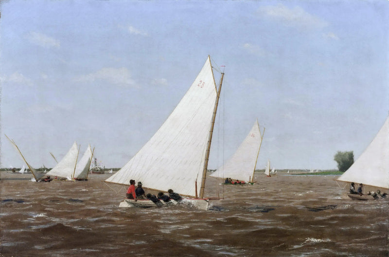 Wyścigi żaglówek na Delaware - Thomas Eakins