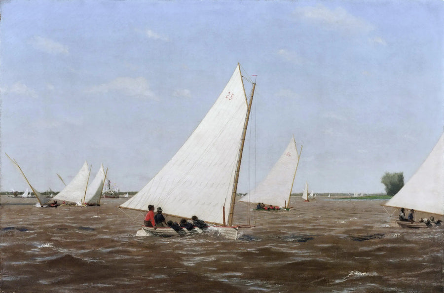 Wyścigi żaglówek na Delaware - Thomas Eakins