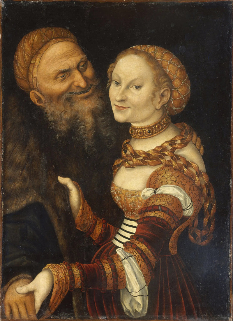 Courtisane et Vieillard - Lucas Cranach the Starszy