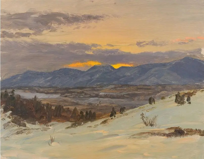 Zimowy zmierzch Olany - Frederic Edwin Church