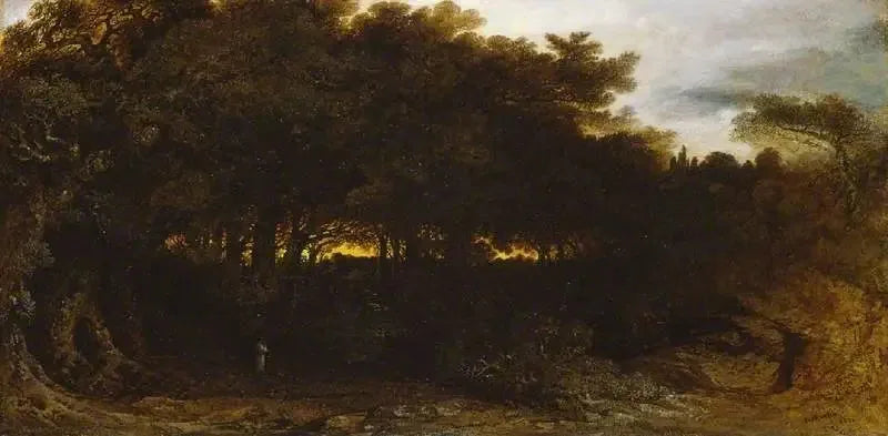 Zmierzch w lesie - John Martin