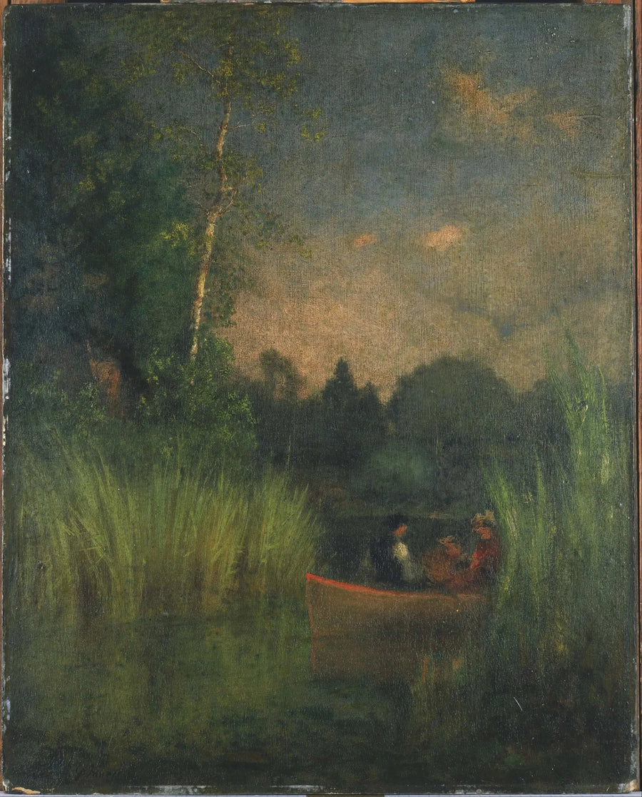 Zmierzch w trzcinach (zatoka Aleksandrii) - George Inness