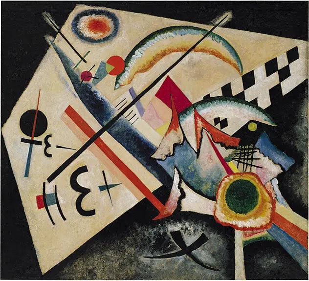 Biała krzyż - Wasilij Kandinsky