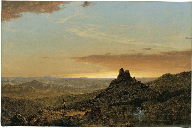 Krzyż w surowym krajobrazie - Frederic Edwin Church