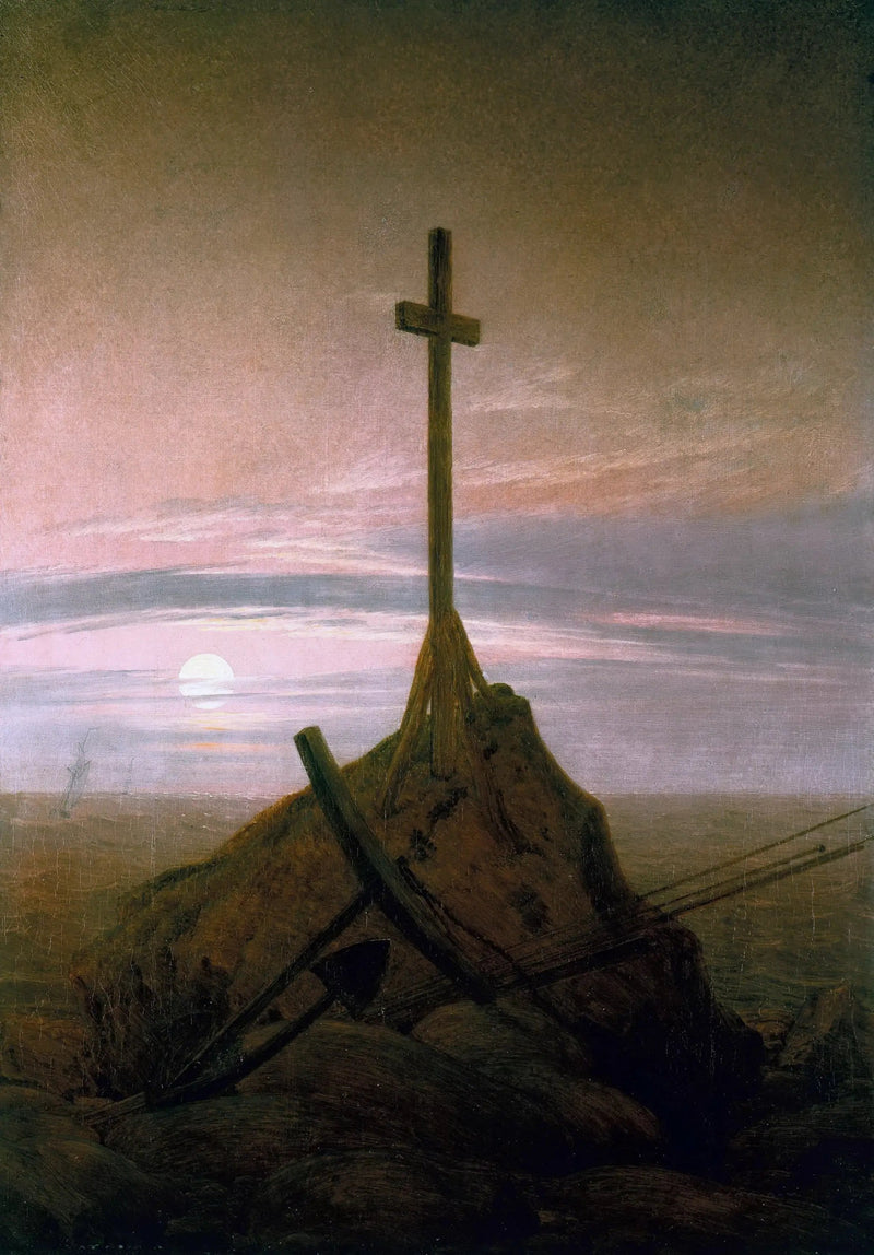 Krzyż dominujący nad Morzem Bałtyckim - Caspar David Friedrich