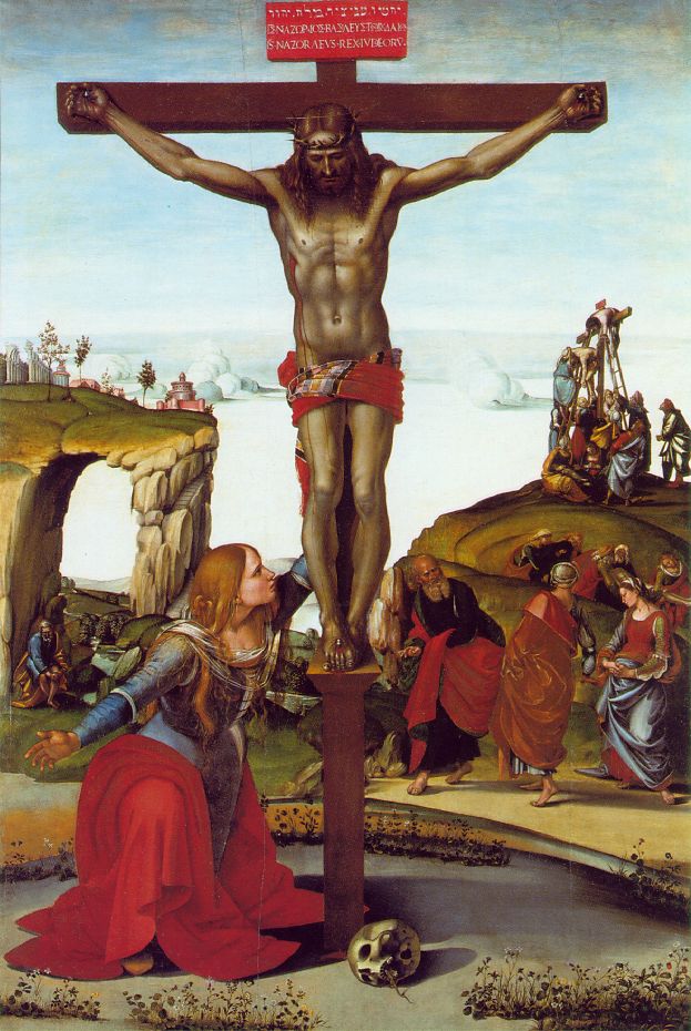 Ukrzyżowanie z Marią Magdaleną - Luca Signorelli