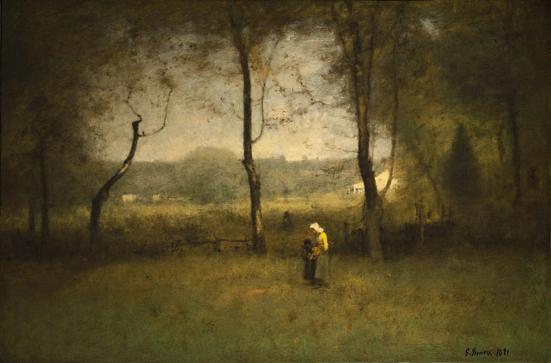 Zbieracze drewna, popołudnie jesienne - George Inness