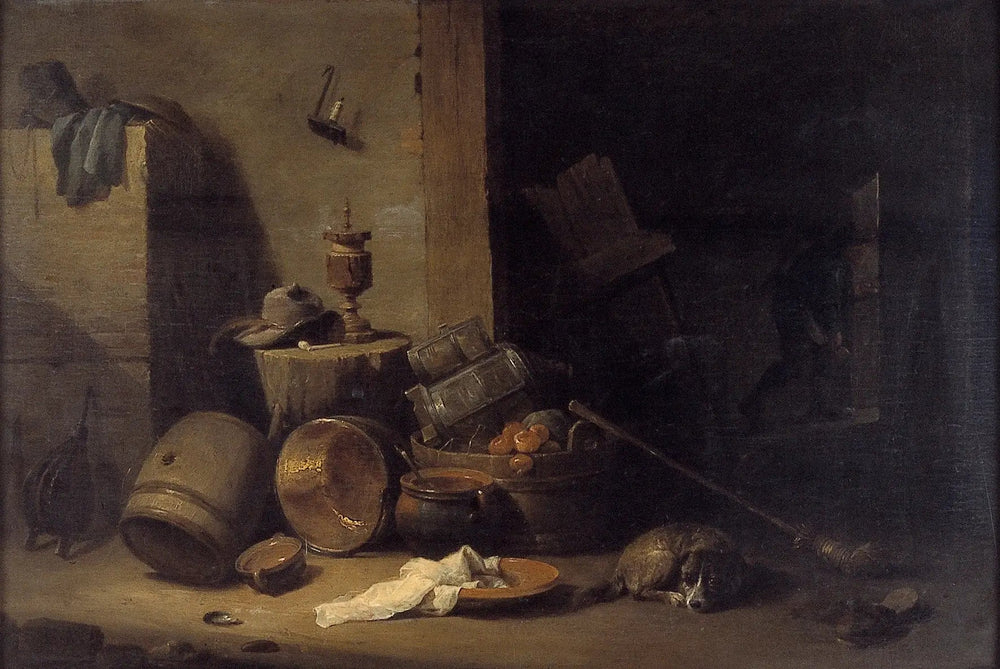 Cuisine - pièce - David Teniers le Jeune image 1 tableau peint à l’huile sur toile