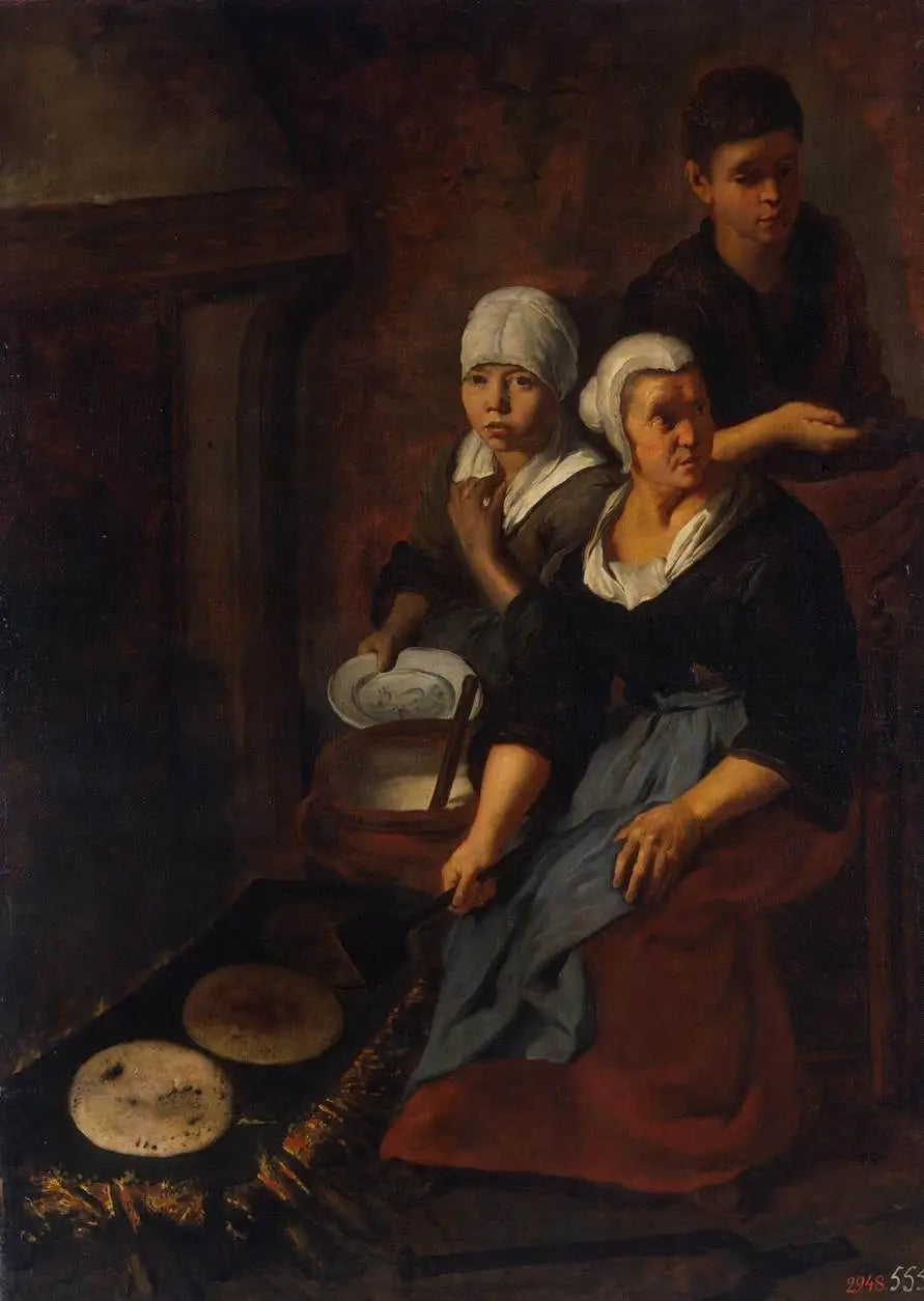 Pieczenie placków płaskich - Bartolomé Esteban Murillo