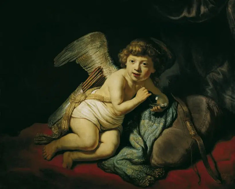 Kupido z bańką mydlaną - Rembrandt