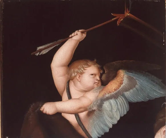 Kupidyn z płonącą strzałą - Hans Baldung Grien