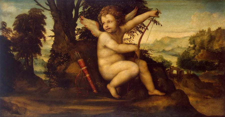 Kupidyn w pejzażu - Il Sodoma (Giovanni Antonio Bazzi)
