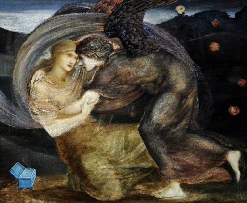 Kupidyn uwalniający Psychę - Edward Burne-Jones