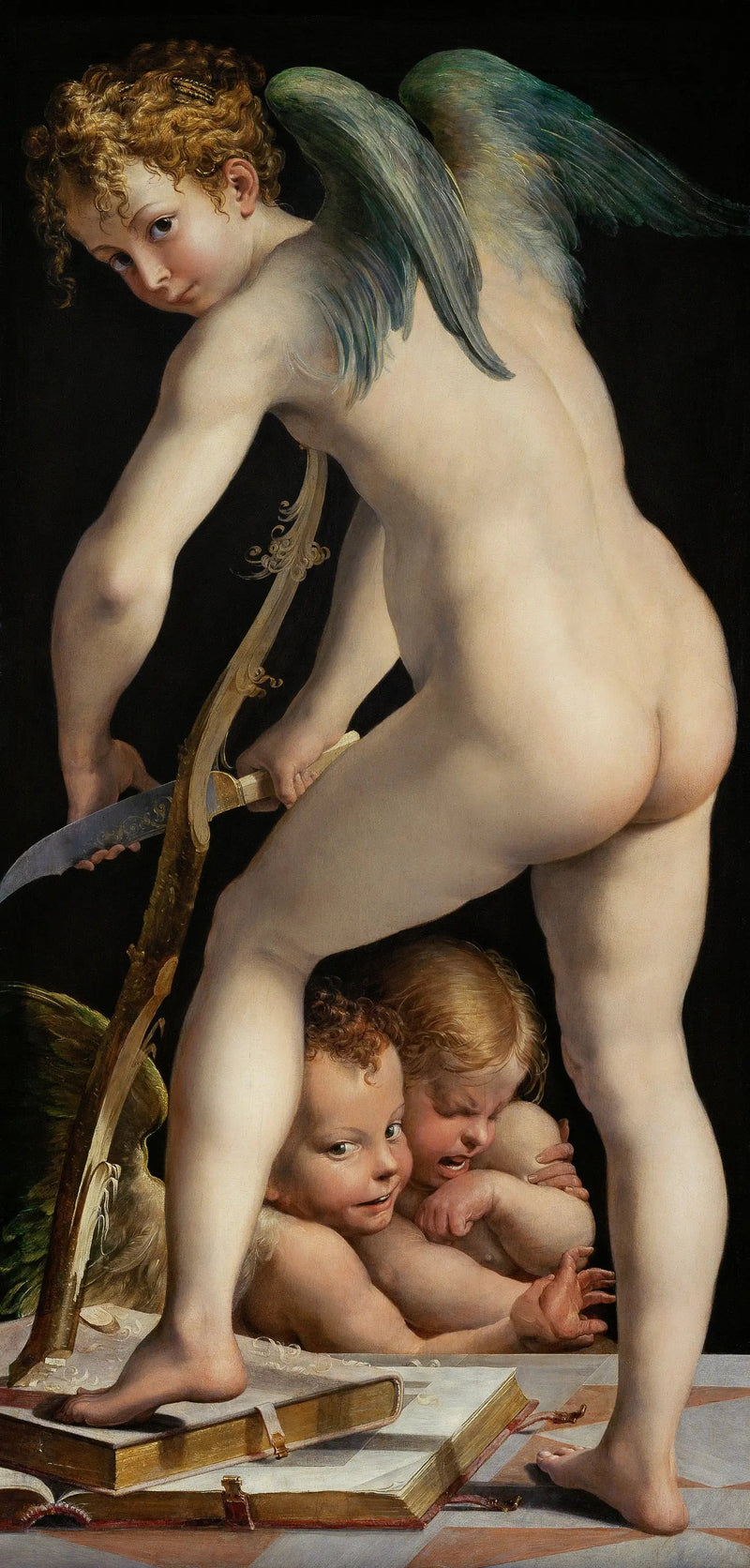 Kupidyn wykonujący swój łuk - Parmigianino