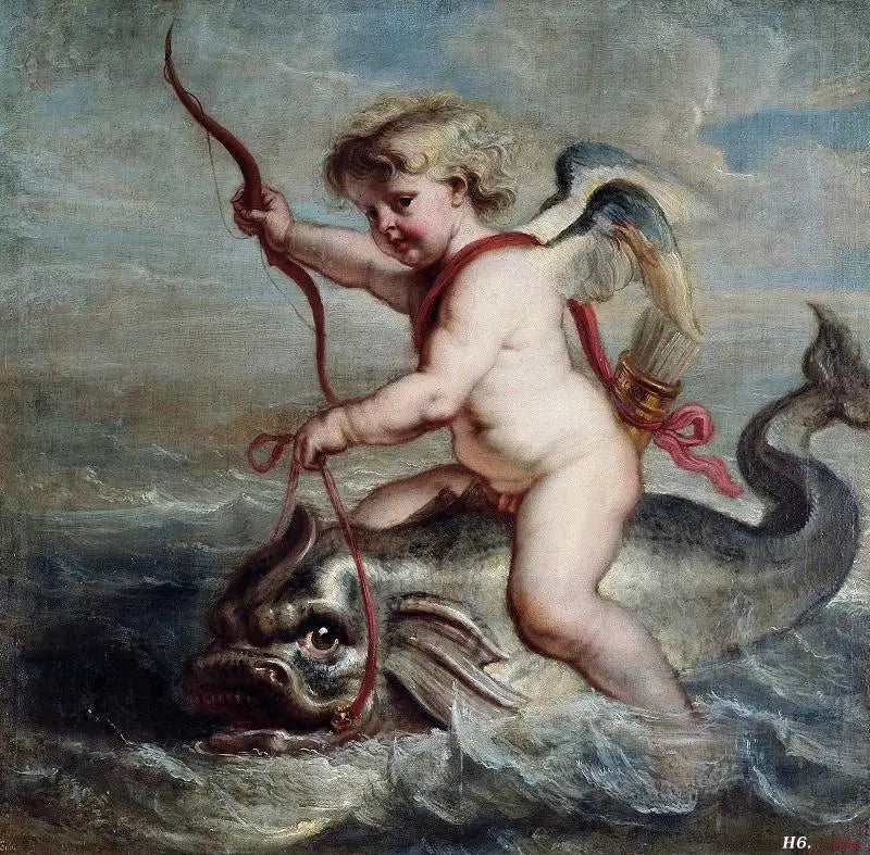 Kupidyn na delfinie - Peter Paul Rubens