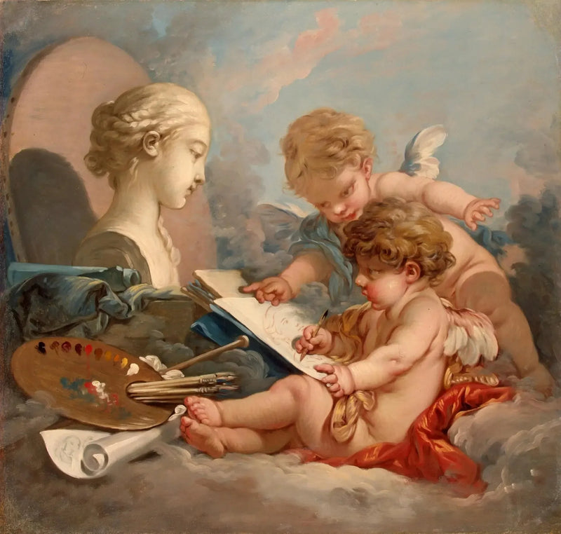 Kupidynowie. Alegoria malarstwa - François Boucher