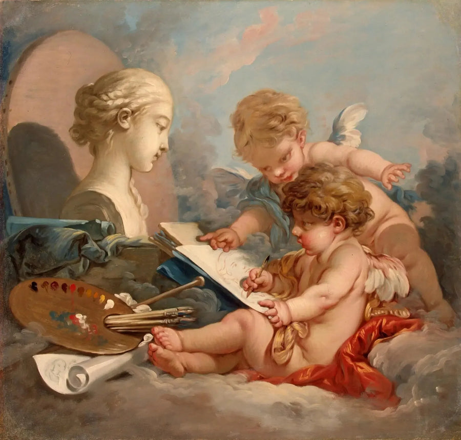Kupidynowie. Alegoria malarstwa - François Boucher