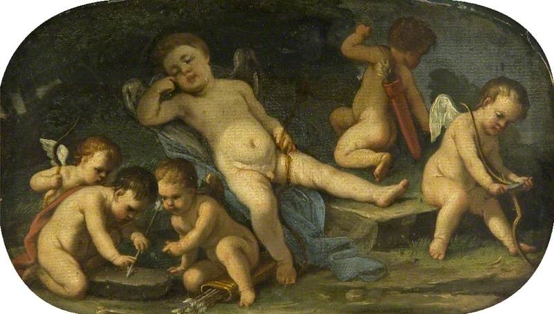 Kupidyni w akcji - Luca Giordano