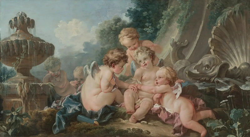 Kupidyni w spisku - François Boucher