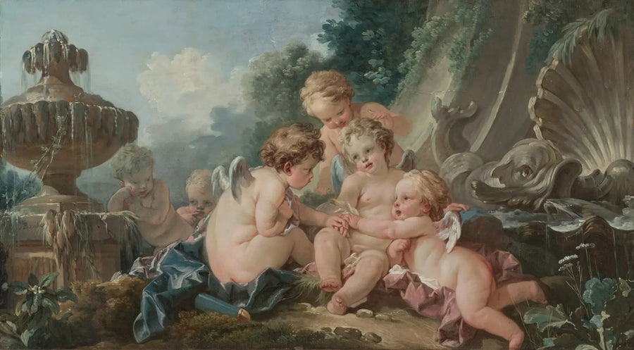 Kupidyni w spisku - François Boucher