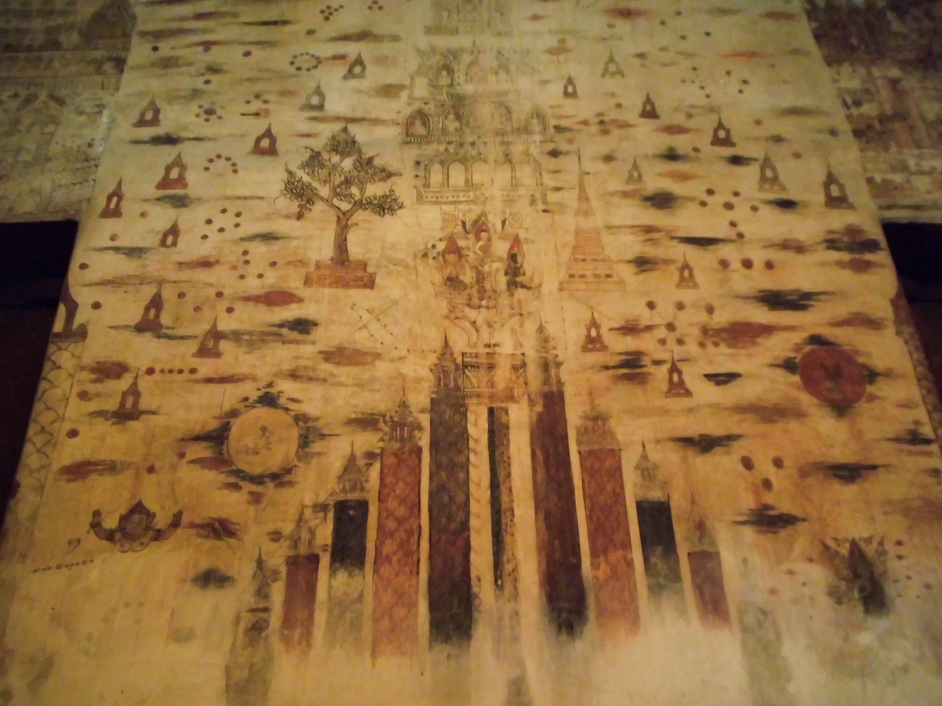 Cycle mural de Wat Ko Kaeo Suttharam, scène 11, Artiste siamois anonyme, époque d'Ayutthaya tardive