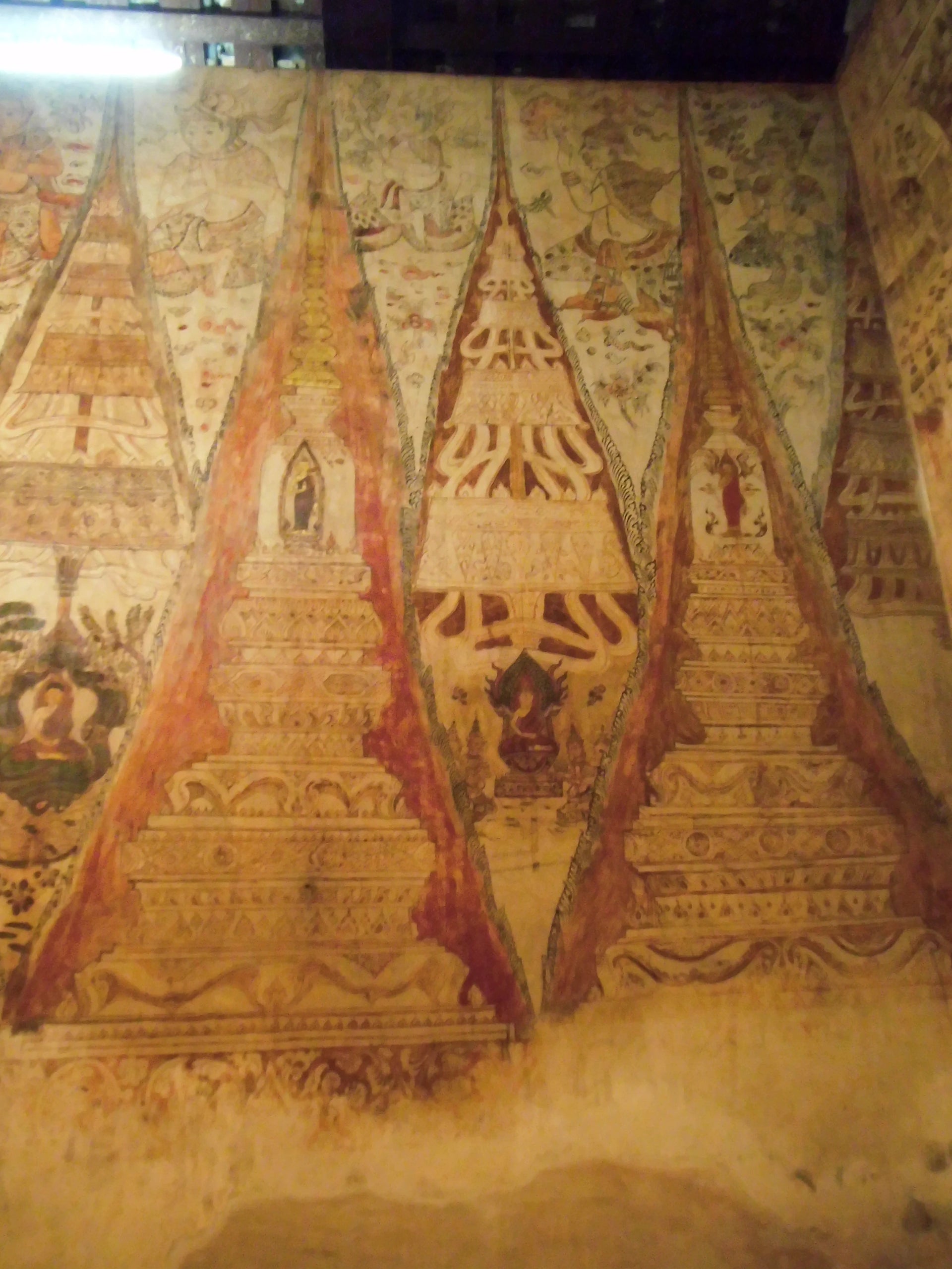 Cycle mural de Wat Ko Kaeo Suttharam, scène 12, Artiste siamois anonyme, époque d'Ayutthaya tardive