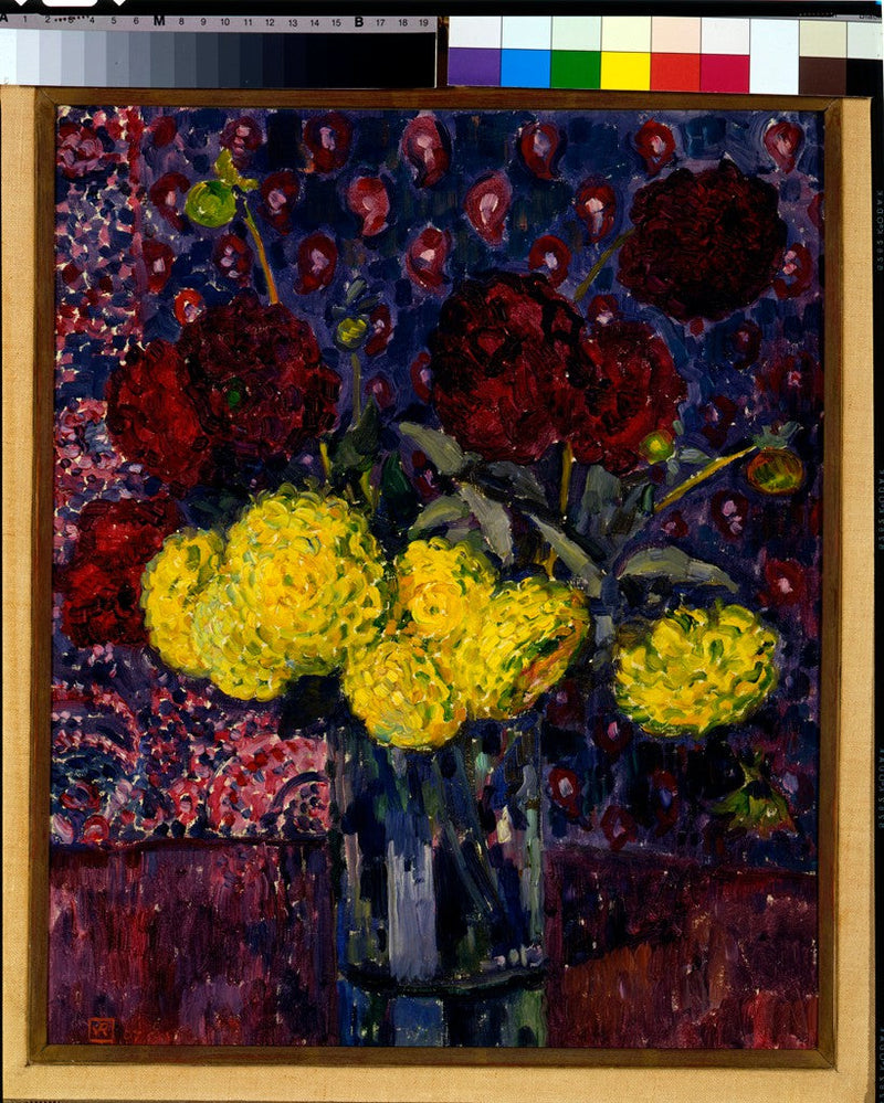 Dalie w wazonie - Théodore van Rysselberghe
