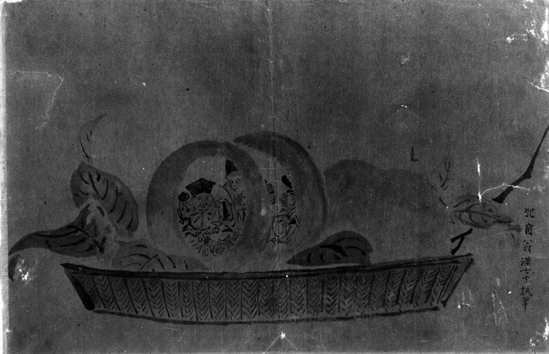 Daikoku, Juro i Ebisu (Bogowie szczęścia) - Hokusai