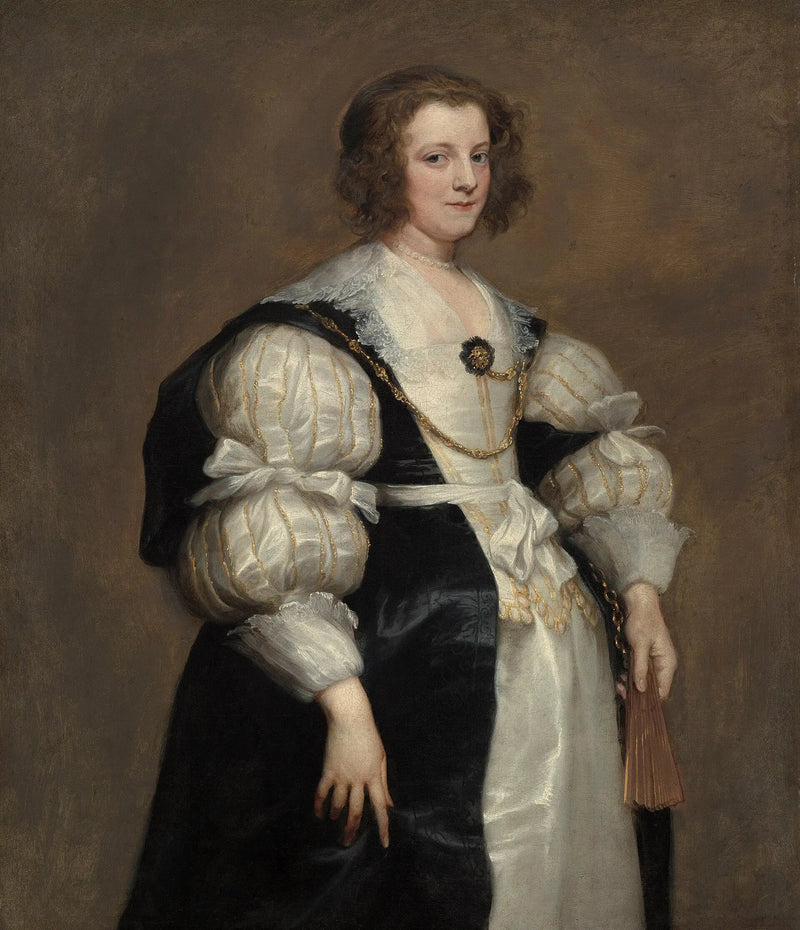 Dama z wachlarzem - Antoine van Dyck