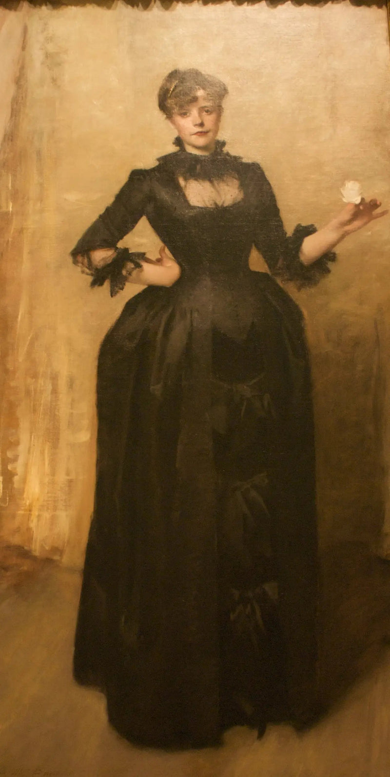 Dama z różą (Charlotte Louise Burckhardt) - John Singer Sargent
