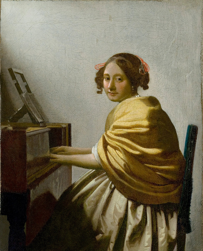 Dama siedząca przy virginale - Johannes Vermeer