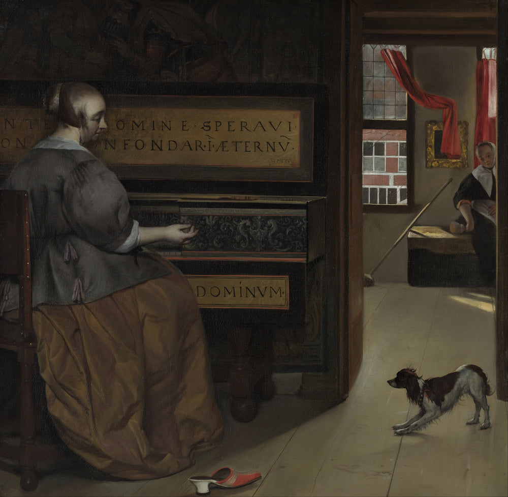 Dame au virginal - Gabriel Metsu