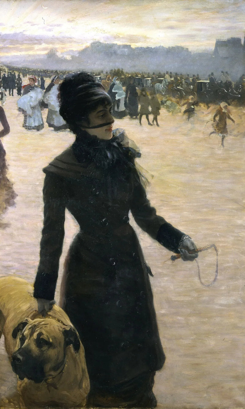 Dama z psem - Giuseppe De Nittis