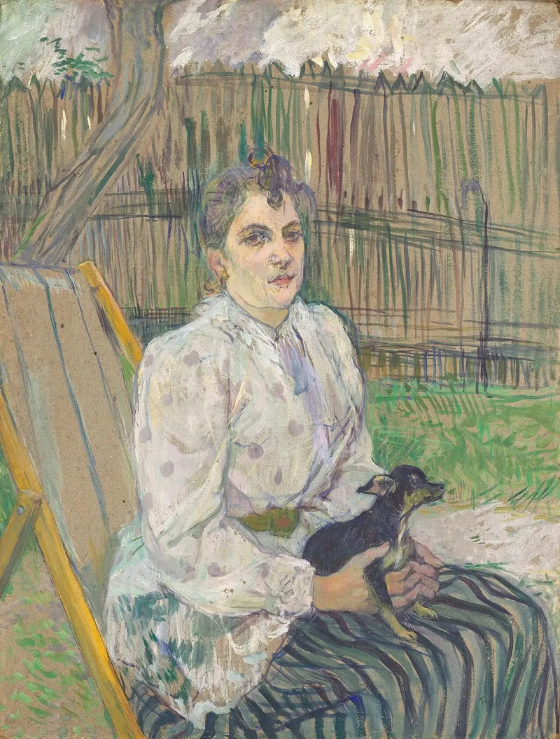 Dama z psem - Henri de Toulouse-Lautrec