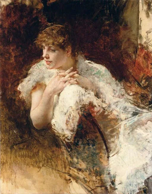 dama neapolitańska - Giuseppe De Nittis