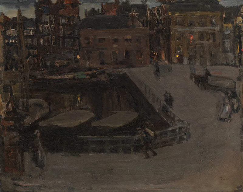Damrak wieczorem - Isaac Israëls