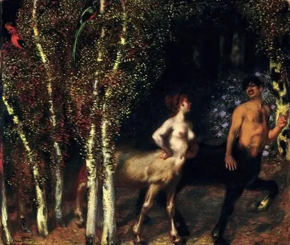 W zaczarowanym lesie - Franz von Stuck