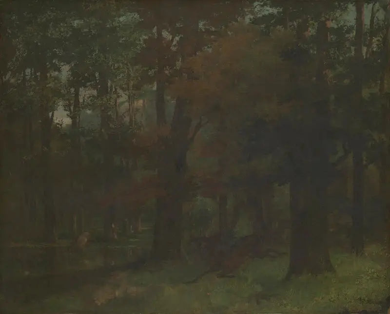W lesie - Gustave Courbet