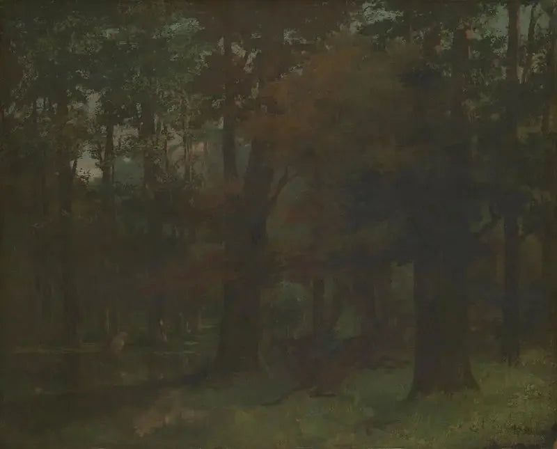 W lesie - Gustave Courbet