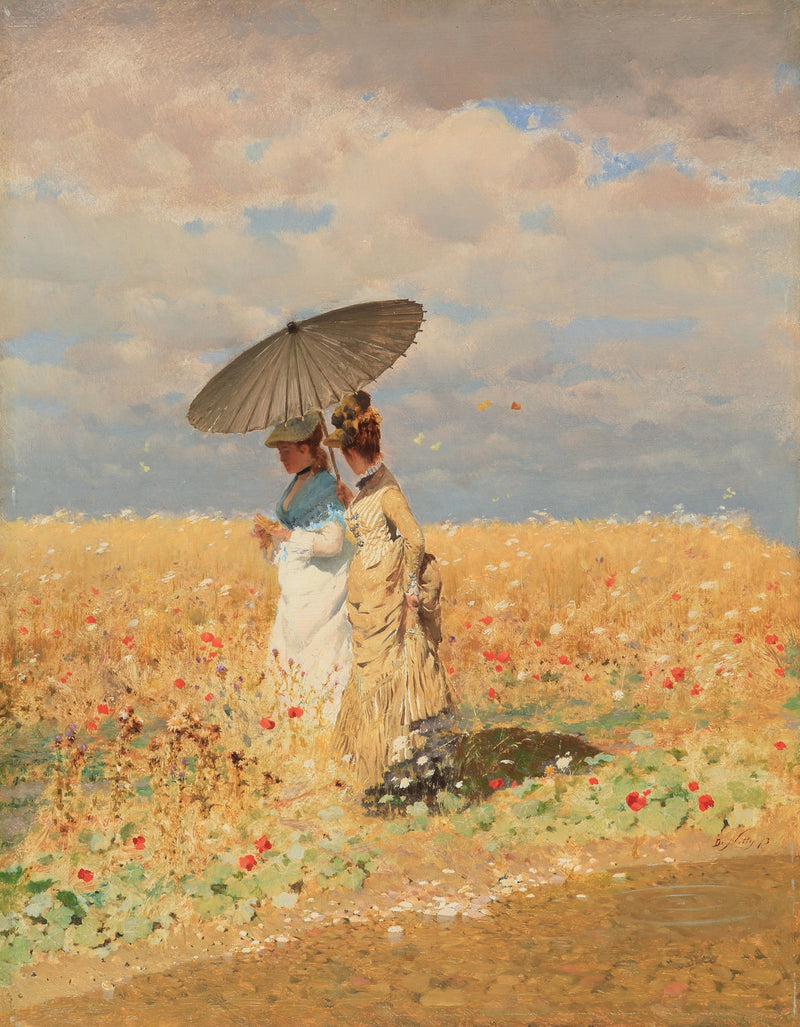 W pszenicy - Giuseppe De Nittis