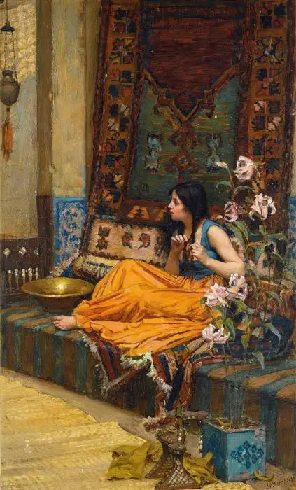 W haremie, odaliska - John William Waterhouse