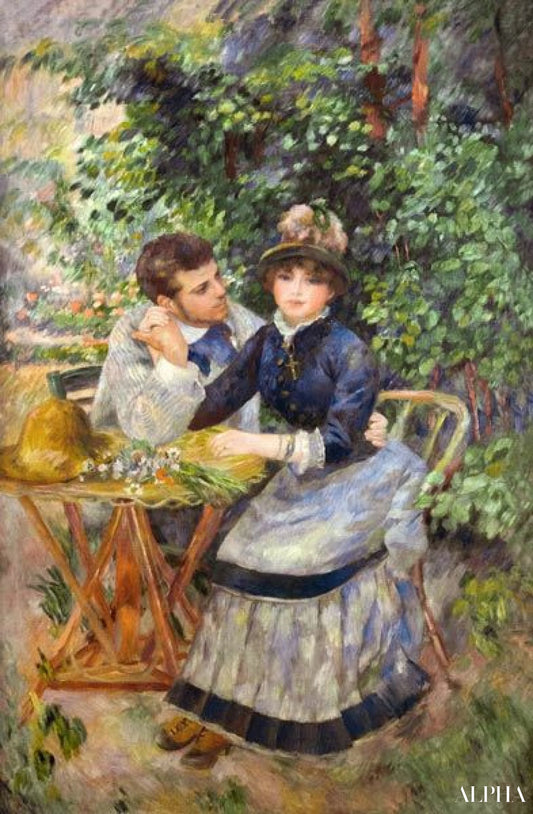 Dans le jardin de Pierre-Auguste Renoir - Reproductions de tableaux et peintures haut de gamme