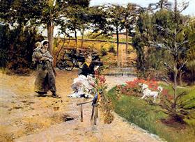 w ogrodzie - Giovanni Boldini
